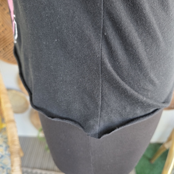 Grateful Dead Custom Cut Cropped Black Tank Top with Pink and Blue Bear M? - Picture 10 of 15